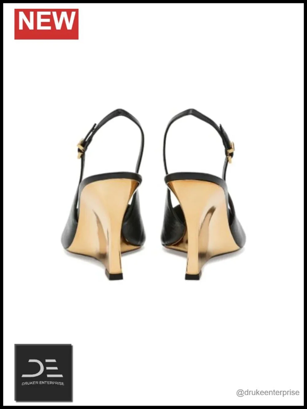 Women's Leather Wedge Heel Pumps Pointed Toe Buckle Closure Fall